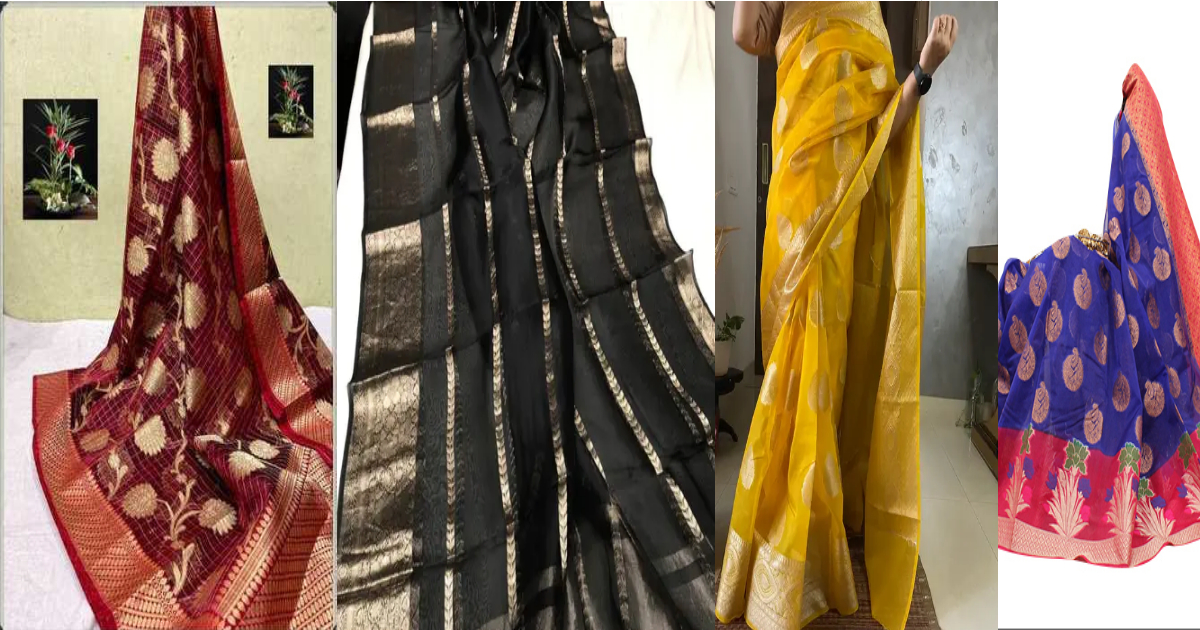 Banarasi Silk Saree Kora